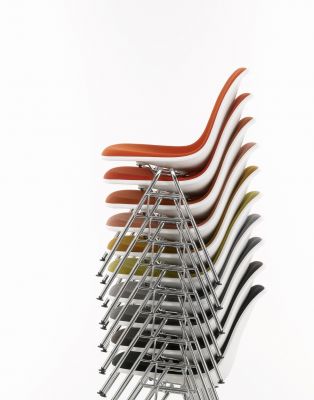 Eames Plastic Side Chair DSS Stuhl Vollgepolstert Vitra